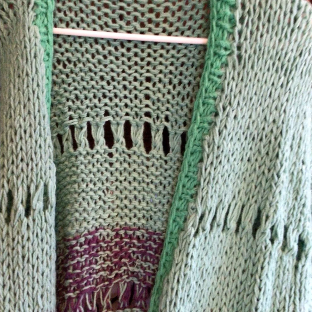 Soon! 7/25/New ! Boho hand stitched maxi cardigan